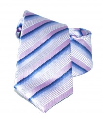   Newsmen gyerek nyakkendő - Lila-ezüst csíkos Gyerek nyakkendők