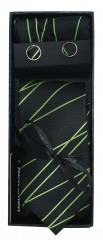 NM nyakkendő szett - Zöld-fekete Mintás nyakkendők