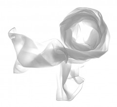 Női muszlin kendő - Fehér 