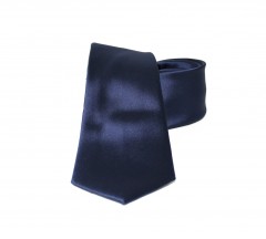         NM szatén nyakkendő - Sötétkék Egyszínű nyakkendő