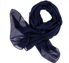 Női muszlin kendő - Sötétkék 