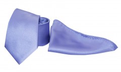  Szatén nyakkendő szett - Lila Egyszínű nyakkendő
