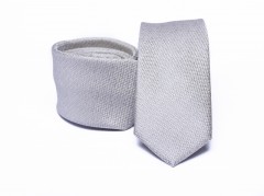    Prémium slim nyakkendő - Világosszürke Egyszínű nyakkendő