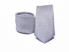    Prémium slim nyakkendő - Szürke Egyszínű nyakkendő