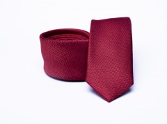   Prémium slim nyakkendő - Meggybordó 