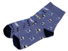 Színes pamut zokni - Sport mintás 