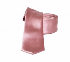                  NM slim szatén nyakkendő - Lazacrózsaszín Egyszínű nyakkendő