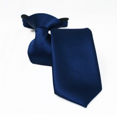     NM Állítható szatén gyerek/női nyakkendő - Sötétkék Gyerek nyakkendők