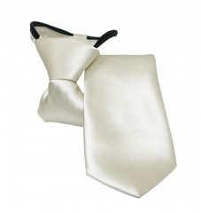    NM Állítható szatén gyerek/női nyakkendő - Ecru Gyerek nyakkendők