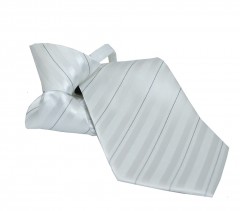     NM Állítható gyereknyakkendő - Fehér csíkos Gyerek nyakkendők