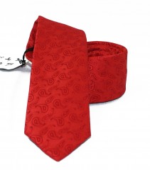                 NM slim szövött nyakkendő - Piros mintás Mintás nyakkendők
