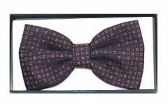    Díszdobozos mintás csokornyakkendő - Pink aprómintás 
