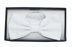    NM Díszdobozos mintás csokornyakkendő szett - Fehér mintás 
