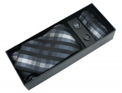   NM nyakkendő szett - Grafit mintás Nyakkendők