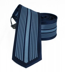                  NM slim nyakkendő - Kék csíkos 