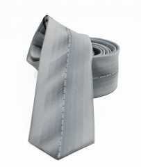                  NM slim nyakkendő - Ezüst mintás Csíkos nyakkendő