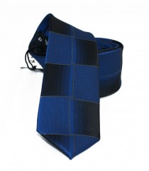                  NM slim nyakkendő - Kék-fekete kockás 