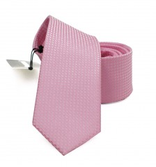                  NM slim nyakkendő - Rószaszín szövött Egyszínű nyakkendő