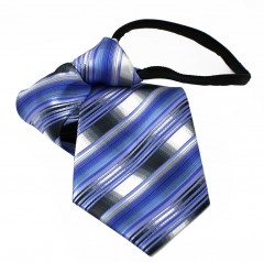      NM Állítható gyereknyakkendő - Kék-szürke kockás Gyerek nyakkendők