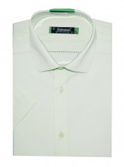                        Goldenland slim rövidujjú ing - Halványzöld Egyszínű ing