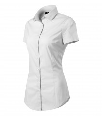  Női strech puplin ing rövidujjú - Fehér Női ing,póló,pulóver