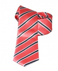               Goldenland slim nyakkendő - Lazac csíkos Csíkos nyakkendő