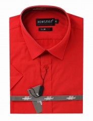                Newsmen  r.u slim ing - Piros Egyszínű ing