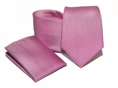    Prémium nyakkendő szett - Rózsaszín Egyszínű nyakkendő