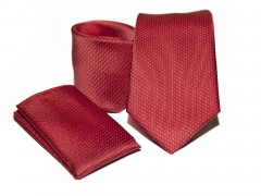    Prémium nyakkendő szett - Piros Egyszínű nyakkendő
