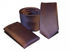    Prémium slim nyakkendő szett - Aranybarna Szettek