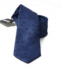                    NM slim szövött nyakkendő - Sötétkék virágos Mintás nyakkendők