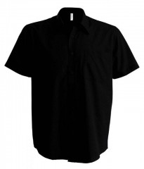 100% Pamut Comfort fit r.u ing - Fekete Egyszínű ing