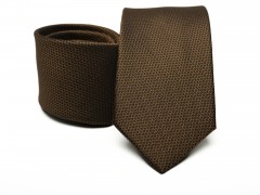 Prémium selyem nyakkendő - Barna Egyszínű nyakkendő