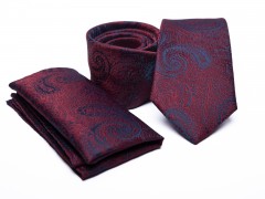    Prémium nyakkendő szett - Bordó mintás Mintás nyakkendők