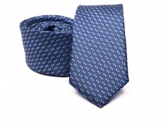    Prémium slim nyakkendő - Kék mintás Csíkos nyakkendő