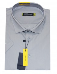                          Goldenland slim rövidujjú ing - Szürke Egyszínű ing