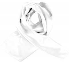                Szatén női sál - Fehér Női divatkendő és sál