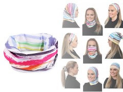Multifunkciós kendő rugalmas, színes Női divatkendő és sál