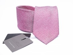 Belmonte prémium selyem nyakkendő - Rózsaszín Egyszínű nyakkendő