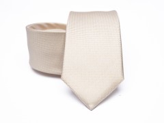 Prémium selyem nyakkendő - Ecru Egyszínű nyakkendő
