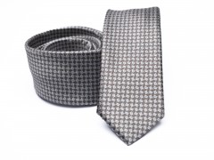 Prémium slim nyakkendő - Bézs aprómintás Aprómintás nyakkendő