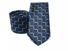 Prémium slim nyakkendő - Kék kockás Kockás nyakkendők