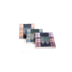 Férfi zsebkendő szett díszdobozban - 4 db 