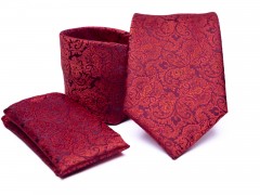    Prémium nyakkendő szett - Piros mintás 