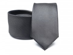        Prémium selyem nyakkendő - Szürke aprómintás 