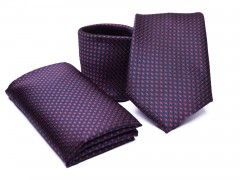    Prémium nyakkendő szett - Lila aprómintás Aprómintás nyakkendő