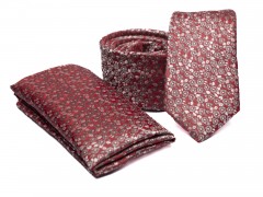   Prémium slim nyakkendő szett - Lazac virágmintás Aprómintás nyakkendő