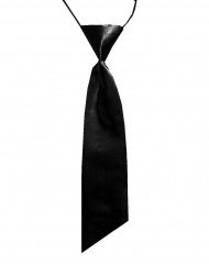            Női szatén gumis nyakkendő - Fekete Női nyakkendők, csokornyakkendő
