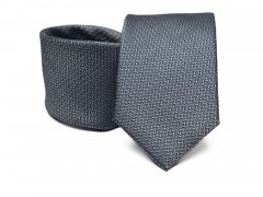 Prémium selyem nyakkendő - Grafit aprómintás Selyem nyakkendők
