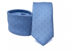   Prémium slim nyakkendő - Kék pöttyös Aprómintás nyakkendő